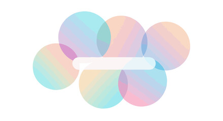 Abstract Pastel Gradient Overlapping Circles with Central Text Placeholder for Web Design and Creative Projects and Backgrounds