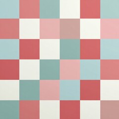 Fototapeta premium Colorful geometric pattern with pastel squares creating a modern abstract background.
