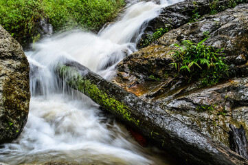 Huay Kaew Waterfall in the rainy season at Doi Suthep-Pui National Park,Chiang mai, Northern Thailand.