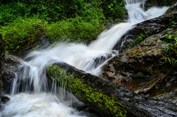 Huay Kaew Waterfall in the rainy season at Doi Suthep-Pui National Park,Chiang mai, Northern Thailand.