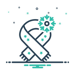 Obraz premium Mix icon for winter