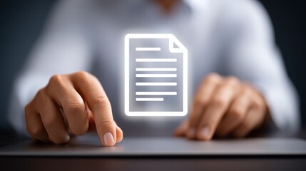 Closeup, hand holding document, emphasizing information and paperwork.