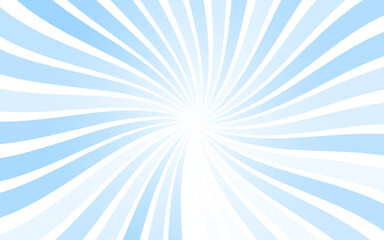 light blue and white sunburst background vector design. comic background with retro rays. sunburst pattern background.