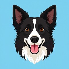 Fototapeta premium Dog Portrait - Cartoon Style