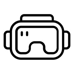 vr glasses icon line