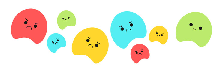 border cute emoji emoticon face illustration