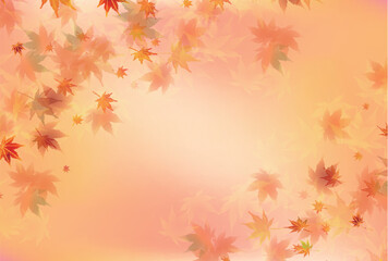 Obraz premium 紅葉 もみじ 秋 背景 