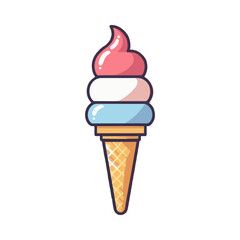ice cream illustration design