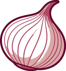 onion flat icon vector illustration