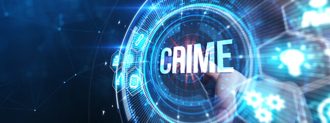 The concept of a cyber attack on a computer network. Cyber crime and internet privacy hacking.