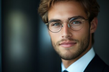 Close-up photo of angry young businessman in suit standing in the office, holding a golden credit card in hand and looking disappointedly at the mobile phone screen, Generative AI