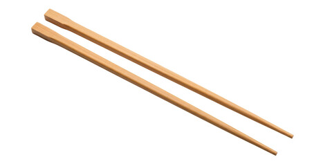 Wooden chopsticks isolated
