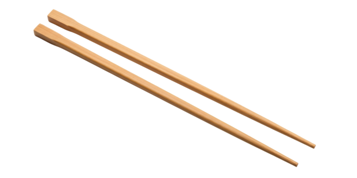 Wooden chopsticks isolated
