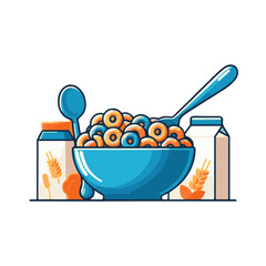 cereal illustration design
