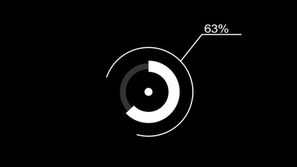 A dynamic modern circle loading animation, and on a white background is loading from 1 to 63 .