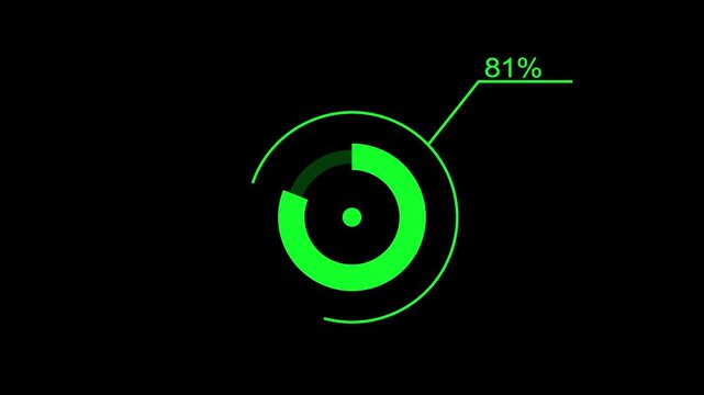 A dynamic modern circle loading animation, and on a white background is loading from 1 to 81 .
