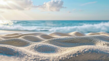Beach detail with shadows and grains