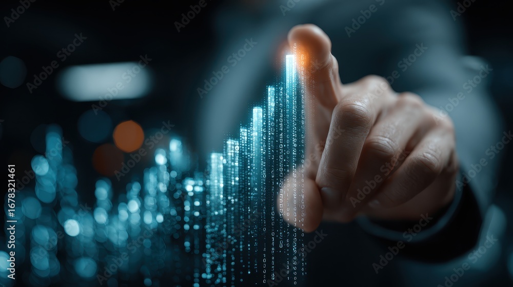 Poster harnessing digital analytics and visualization for business growth insights