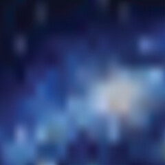 Obraz premium Abstract blue and white bokeh background with glowing lights