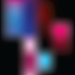 Abstract blurry bokeh lights in vibrant colors on a dark background