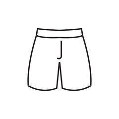 Swim shorts icon Thin line illustration simple linear illustration for web and app..eps