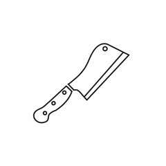 Butcher knife icon simple vector isolated symbol vector linear illustration for web and app..eps