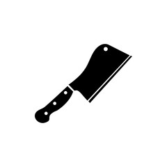 Butcher knife icon simple vector simple flat black trendy style illustration for web and app..eps