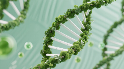 close up of dna strand