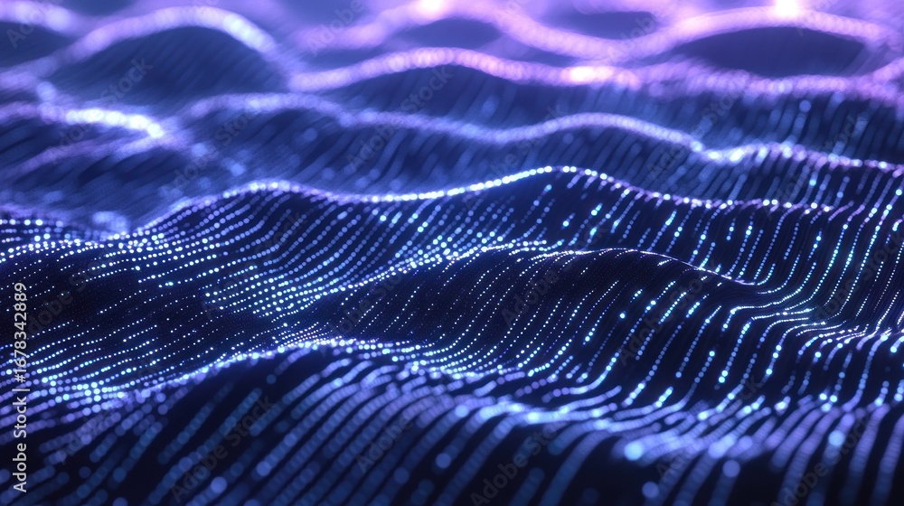 Poster abstract digital data pattern