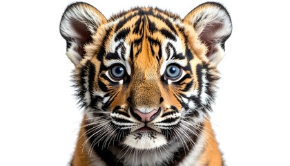 Obraz premium Tiger Cub Close-up Portrait (2)