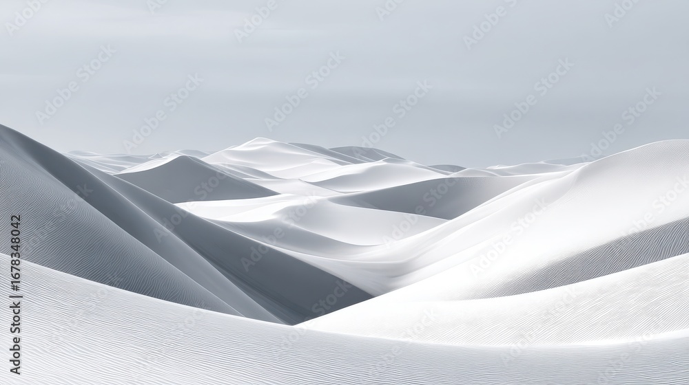 Canvas Prints clean and sweeping abstract photorealistic landscape view