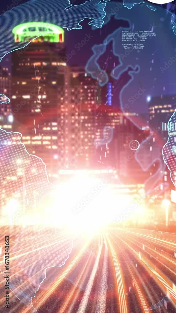 Poster business data analytic with tacit intelligent software making marketing strategy . concept of smart 