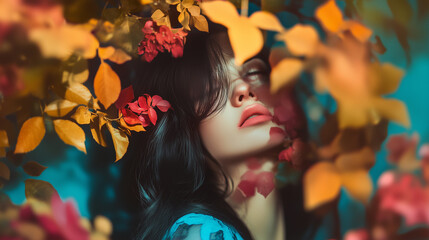 Portrait of a beautiful young woman
