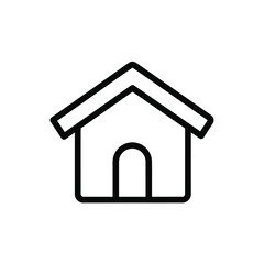Fototapeta premium Simple house icon vector