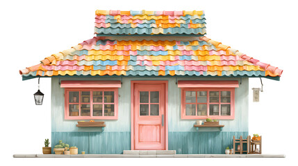 small house in the form of a flower
