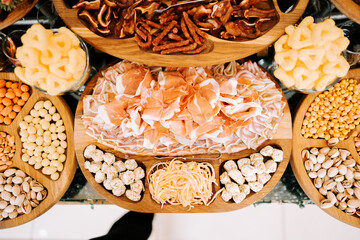 Enjoying a delicious array of charcuterie and snacks at a festive gathering