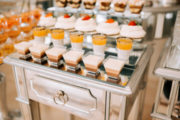 Delightful dessert display with assorted treats at a celebratory event