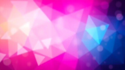 Obraz premium Abstract geometric shapes in vibrant gradient colors, symbolizing modern technology and innovation.