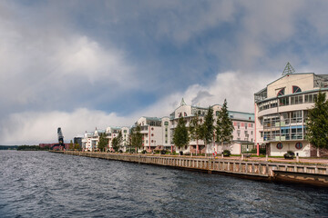 Naklejka premium Lulea is a city on the east coast of northern Sweden. Seat of the municipality of Lulea and the capital of the province of Norrbotten.