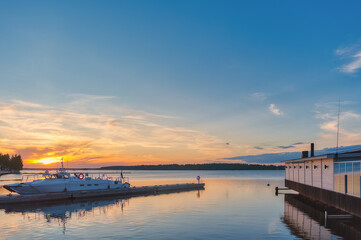 Fototapeta premium Lulea is a city on the east coast of northern Sweden. Seat of the municipality of Lulea and the capital of the province of Norrbotten.