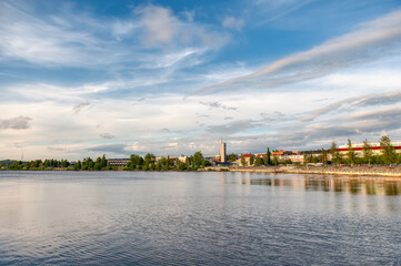 Naklejka premium Lulea is a city on the east coast of northern Sweden. Seat of the municipality of Lulea and the capital of the province of Norrbotten.