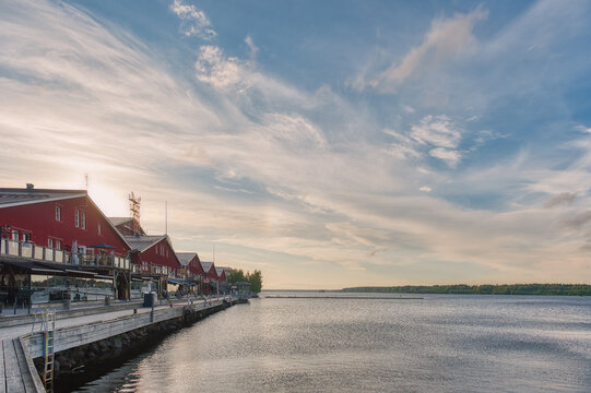 Fototapeta Lulea is a city on the east coast of northern Sweden. Seat of the municipality of Lulea and the capital of the province of Norrbotten.