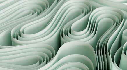 Modern Abstract Wavy 3d Background