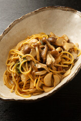 キノコのバター醬油スパゲッティー
