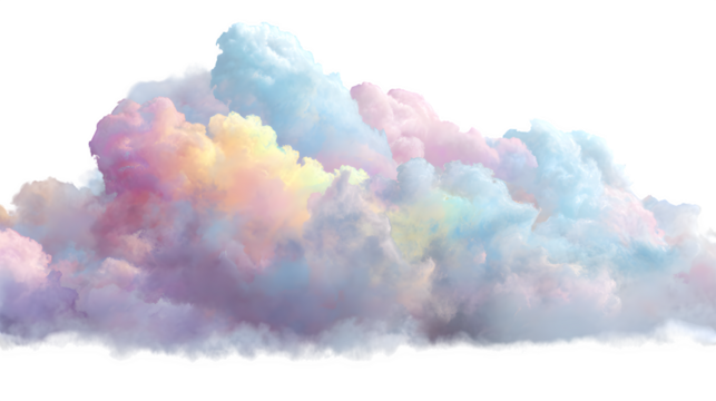 colorful clouds over blue sky