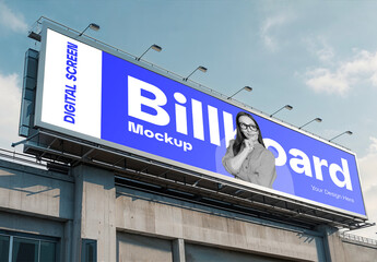 Advertising Digital Screen Billboard Mockup