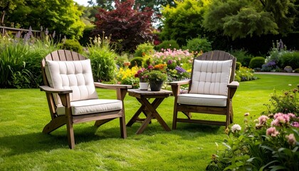 Obraz premium chairs in the garden