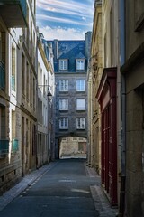 Fototapeta premium Saint-Malo, in Brittany, old houses