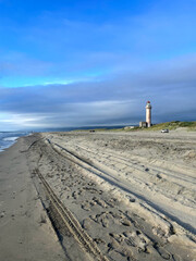 Japanese lighthouse of the karafuto period on the island of Sakhalin. Slepikovsky lighthouse.