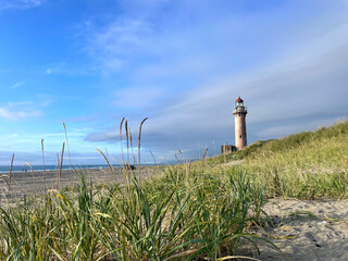 Japanese lighthouse of the karafuto period on the island of Sakhalin. Slepikovsky lighthouse.